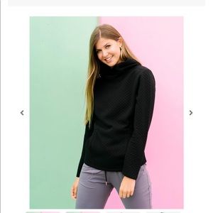 Zyia cream quilted pocket hoodie Clearance